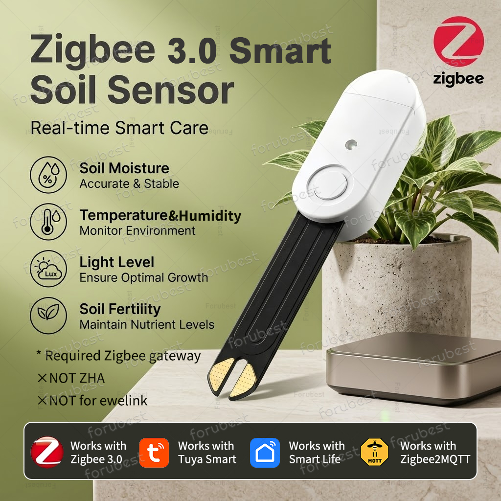 Smart Zigbee Garden Light - Inteligentny czujnik wilgotności gleby ZigBee, miernik