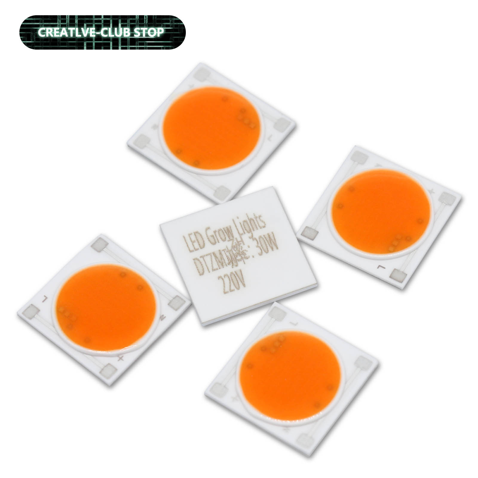 Plant Grow Light Full Spectrum - 5szt Ceramiczna podstawa LED COB Żarówka