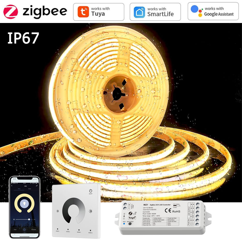 Smart Zigbee Garden Light - Wodoodporna taśma LED COB Tuya Zigbee