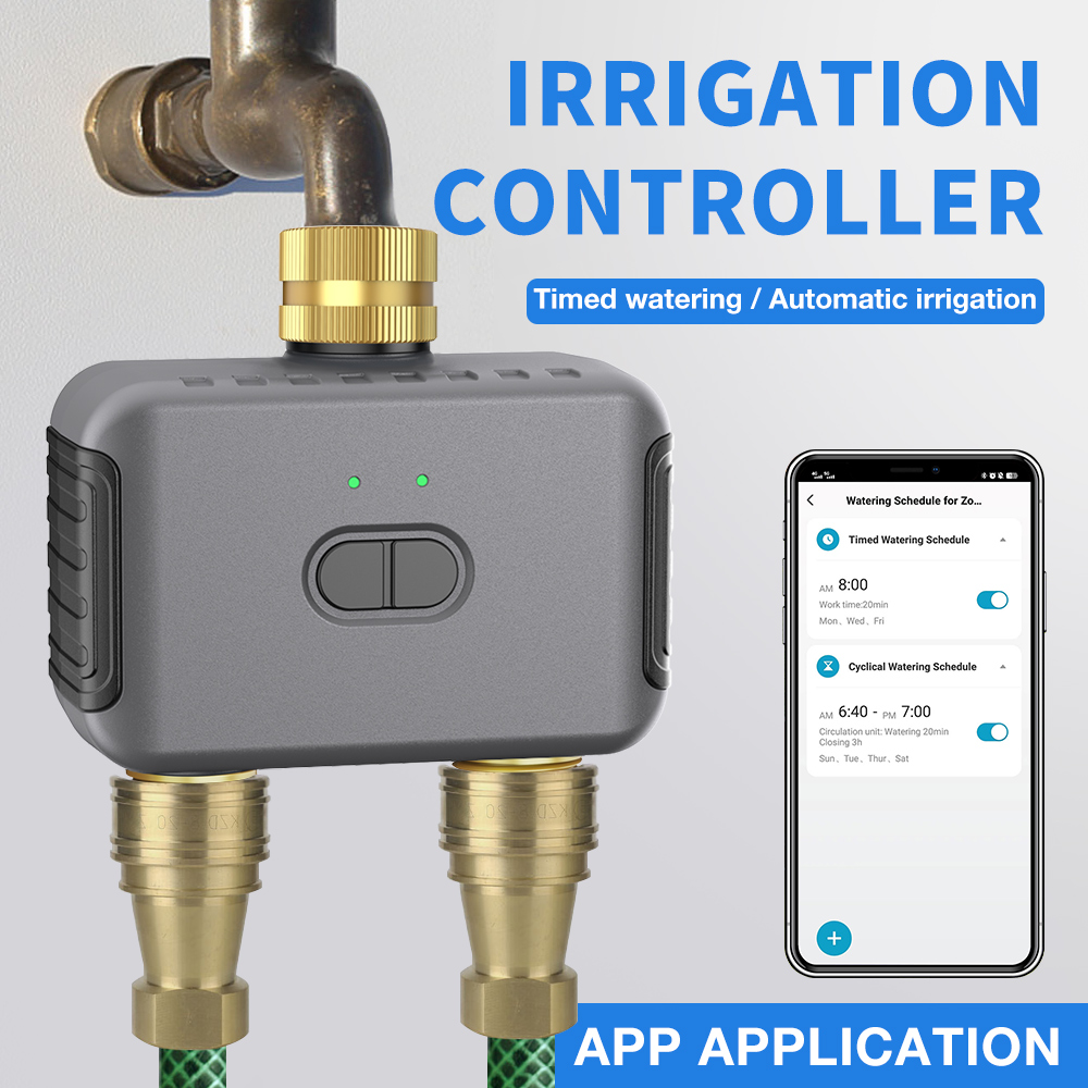 Smart Garden Products - Programator podlewania Tuya 2 strefy, automatyczny