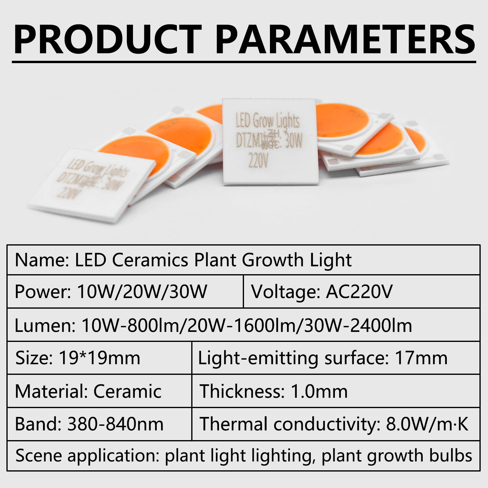 5szt Ceramiczna podstawa LED C – Plant Grow Light Full Spectrum recenzja i cena