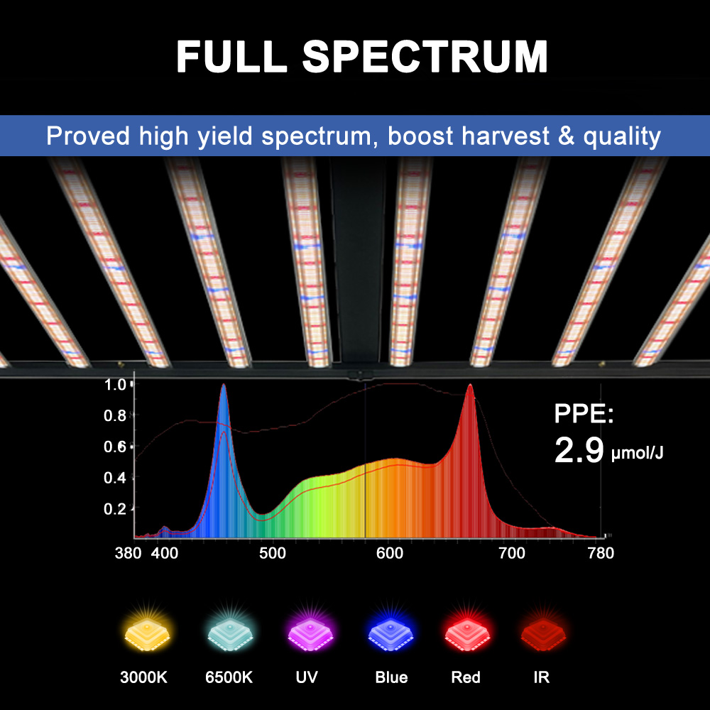 SLTMAKS 8x6FT 4X6FT 1000W Lamp – Plant Grow Light Full Spectrum recenzja i cena